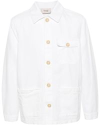 Tela Genova - Button-up Canvas Shirt Jacket - Lyst