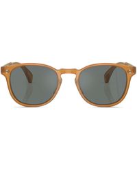 Oliver Peoples - Finley Esq. Round-frame Sunglasses - Lyst