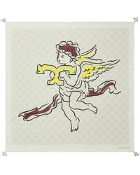 Tory Burch - T Monogram Cherub Silk Neckerchief - Lyst