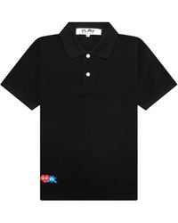 COMME DES GARÇONS PLAY - X Invader Pixel-Heart Polo Shirt - Lyst