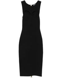 Elisabetta Franchi - Cut-Out Rear-Zip Dress - Lyst