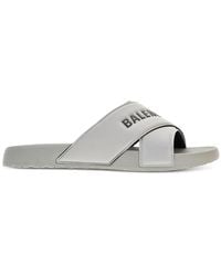 Balenciaga - Sporty Pool Slides - Lyst