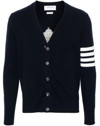 Thom Browne - 4-Bar Virgin-Wool Cardigan - Lyst