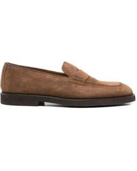 Doucal's - Panelled Suede Loafers - Lyst