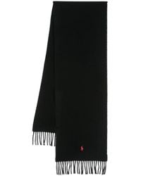 Polo Ralph Lauren - Polo Pony-Motif Fringed Scarf - Lyst