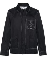 JW Anderson - Jw Anchor-embroidered Shirt Jacket - Lyst