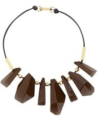 Plan C - Collar De Cuerda Con Colgante Geométrico - Lyst