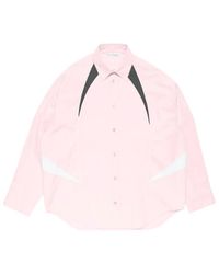 Acne Studios - Overhemd Met Knopen En Afwerking - Lyst