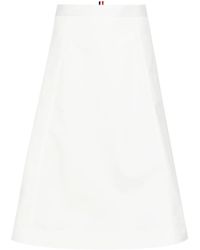 Thom Browne - Midi-Rok Met A-Lijn - Lyst