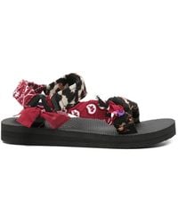 ARIZONA LOVE - Trekky Leopard-Print Bandana-Style Sandals - Lyst