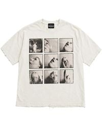 WARMAN - Photographic-Print Distressed T-Shirt - Lyst
