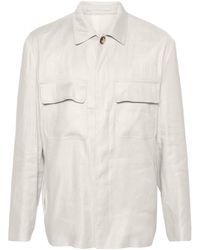 Lardini - Classic-collar Shirt Jacket - Lyst