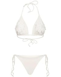 Bikinville - Marzia Floral-Appliqué Bikini - Lyst