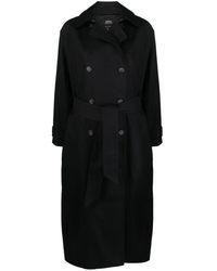 A.P.C. - Double-breasted Twill Trench Coat - Lyst