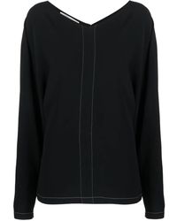 Stella McCartney - Blouse Met V-Hals - Lyst
