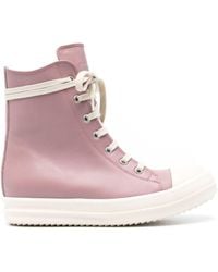 Rick Owens - Baskets montantes roses - Lyst
