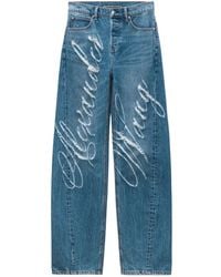 Alexander Wang - Jean Ample À Bords Francs - Lyst