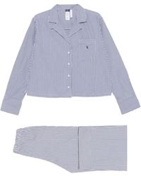 Polo Ralph Lauren - Vertical-Stripe Logo-Embroidered Pyjama Set (Set Of Two) - Lyst