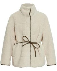 Bogner - Kimberly Belted Faux-Shearling Jacket - Lyst