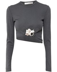 Christopher Esber - Trio Stone Cropped-Top - Lyst