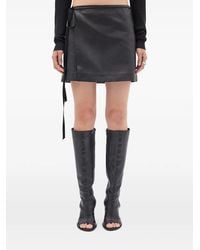 Ann Demeulemeester - Jolien Leather Mini Skirt - Lyst