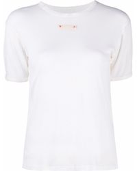 Maison Margiela - T-shirt con applicazione distintivo - Lyst