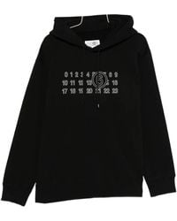 MM6 by Maison Margiela - Logo Cotton Hoodie - Lyst