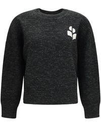 Isabel Marant - Atlee Logo-Embroidered Sweater - Lyst