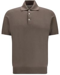 Brunello Cucinelli - Lightweight Knit Polo - Lyst