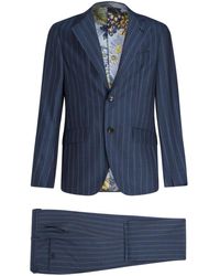 Etro - Striped Single-breasted Suit - Lyst