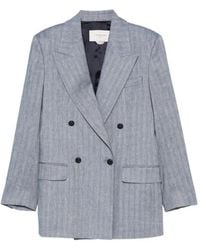 Jacob Cohen - Double-Breasted Herringbone Blazer - Lyst