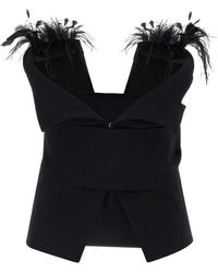 Alberta Ferretti - Mouwloze Sweater Met Ronde Hals - Lyst