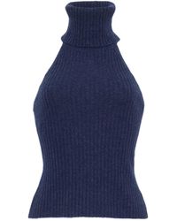 Cara Cara - Samson Geribbelde Top Met Hoge Hals - Lyst