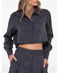 JBQ - Pleated Pinstripe Shorts - Lyst