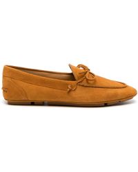 Bally - Almond-toe Leather Loafers - Lyst