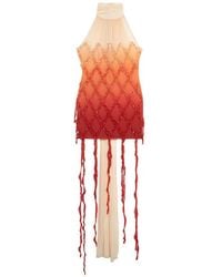 Blumarine - Rhombus-embellished Dress - Lyst
