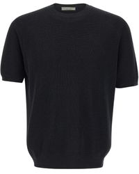 FILIPPO DE LAURENTIIS - Ribbed Short-Sleeve T-Shirt - Lyst