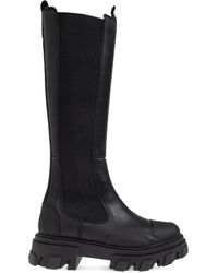 Ganni - 55mm knee-high boots - Lyst