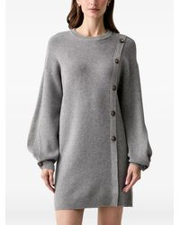 Liu Jo - Button-Embellished Ribbed-Knit Dress - Lyst