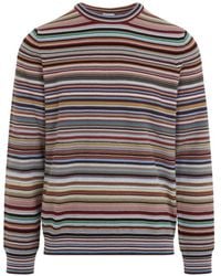 Paul Smith - Striped Cotton Sweater - Lyst
