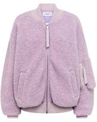 Laneus - Knit Zip-Up Bomber Jacket - Lyst