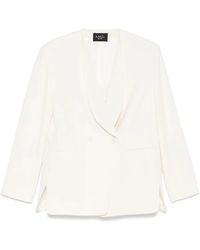 A.M.G - Double-Breasted Blazer - Lyst