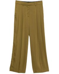 Michael Kors - Satin Wide-Leg Trousers - Lyst