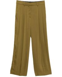 Michael Kors - Satin Wide-Leg Trousers - Lyst