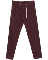 Eleventy - Drawstring Pleated Trousers - Lyst
