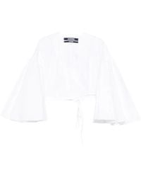 Jacquemus - The Paysan Wrap Blouse - Lyst