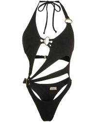Amir Slama - Cut-Out Halterneck Swimsuit - Lyst