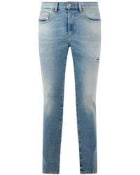 DIESEL - Distressed Slim-Fit Jeans - Lyst