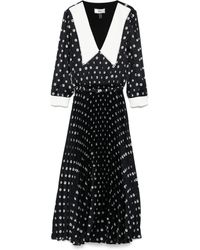 Nissa - Midikleid Mit Perlen-Print - Lyst