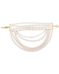 Moschino - Faux-pearl Layered Bracelet - Lyst